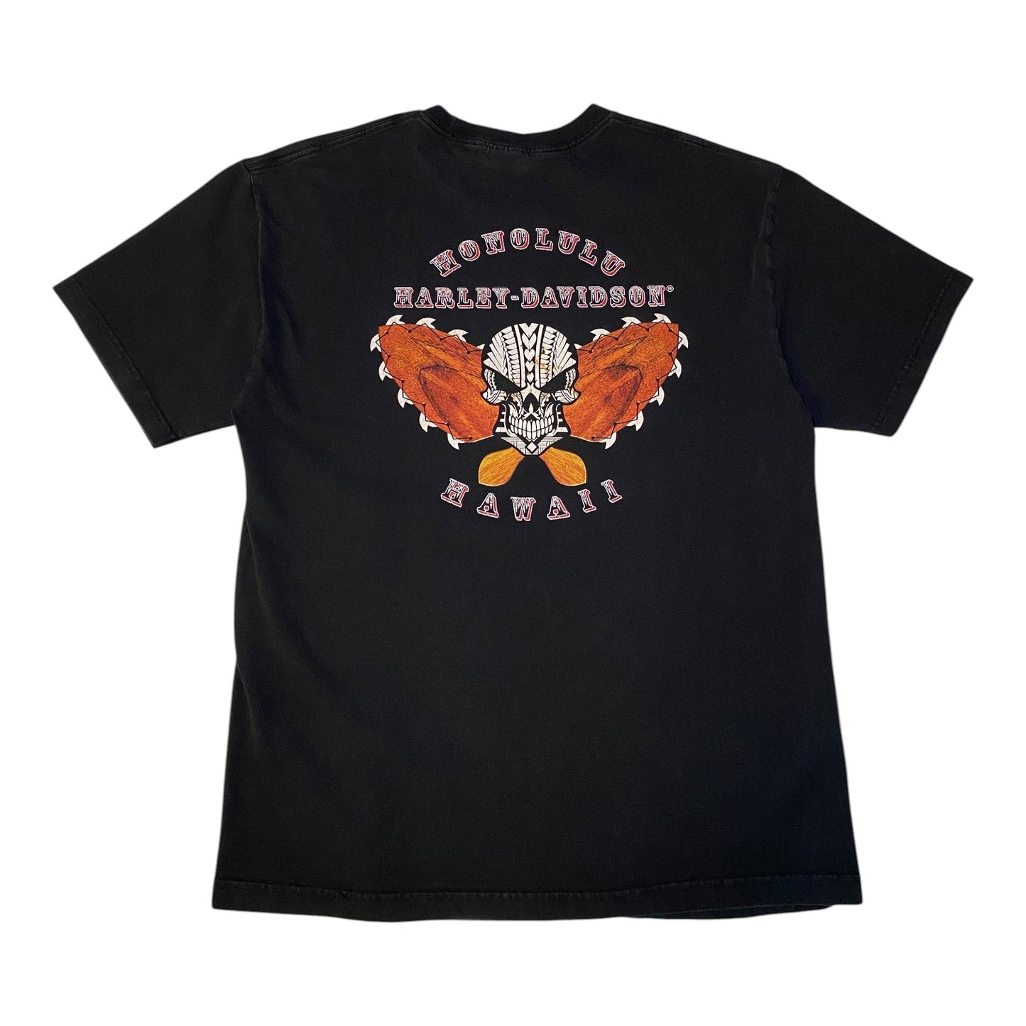 Harley-Davidson Honolulu, Hawaii Polynesian Skull T-Shirt