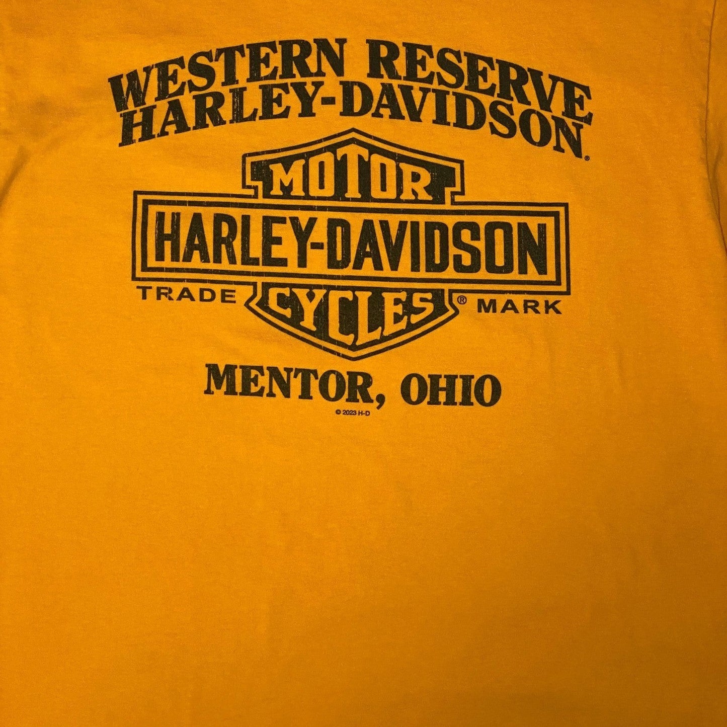 Harley-Davidson Western Reserve Bulldog Yellow T-Shirt