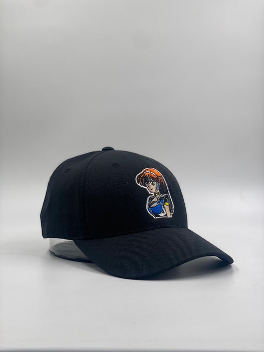 Anime Girl Graphic Black Cap