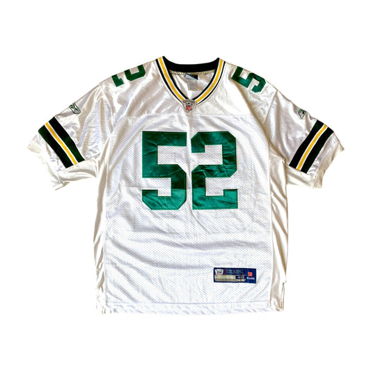 NFL Packers #52 Matthews White/Green Jersey