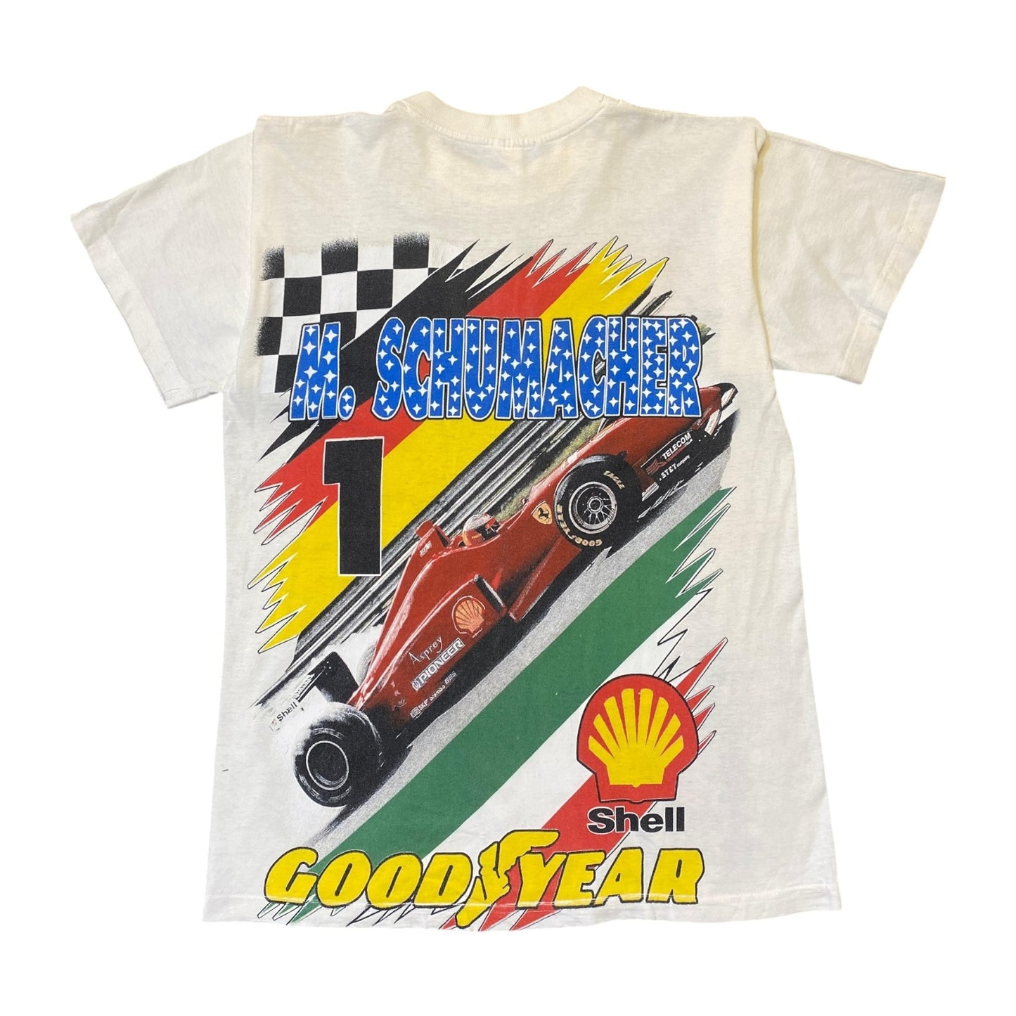 Micheal Schumacher Formula 1 White T-Shirt