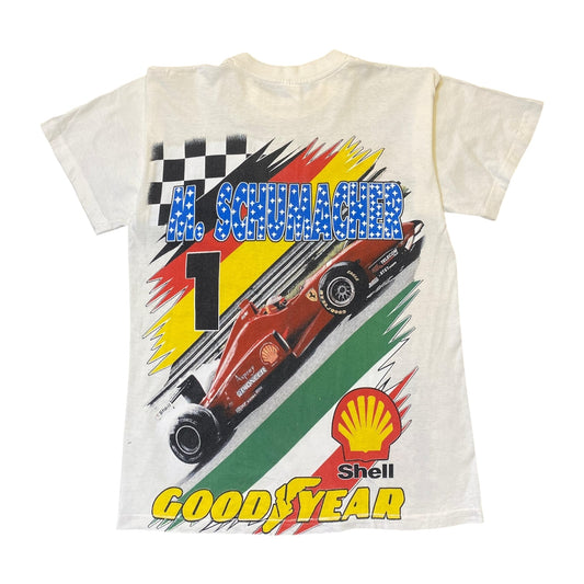 Micheal Schumacher Formula 1 White T-Shirt