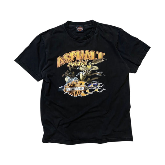 Harley Davidson Asphalt Addict Black T-Shirt