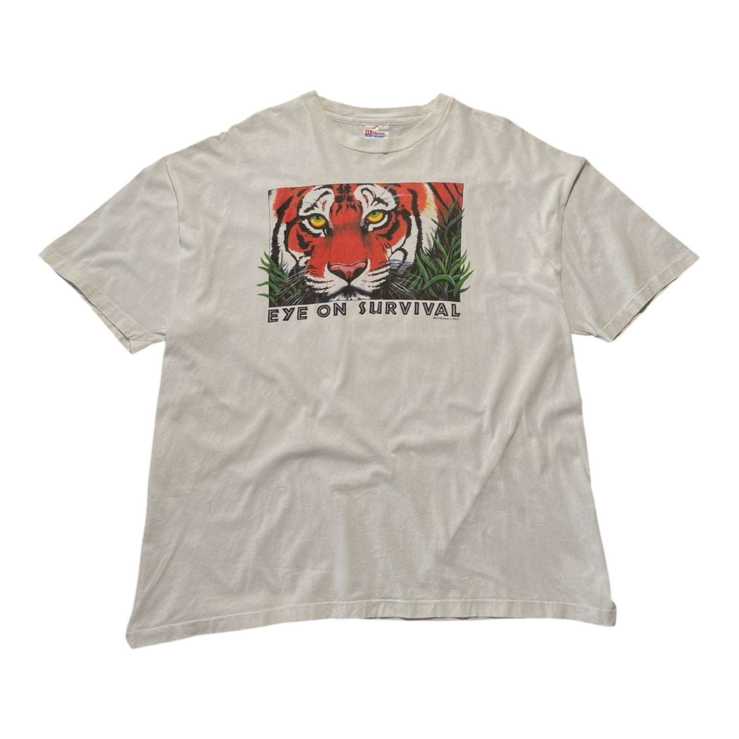 1993 Eyes On Survival Tiger Graphic T-Shirt