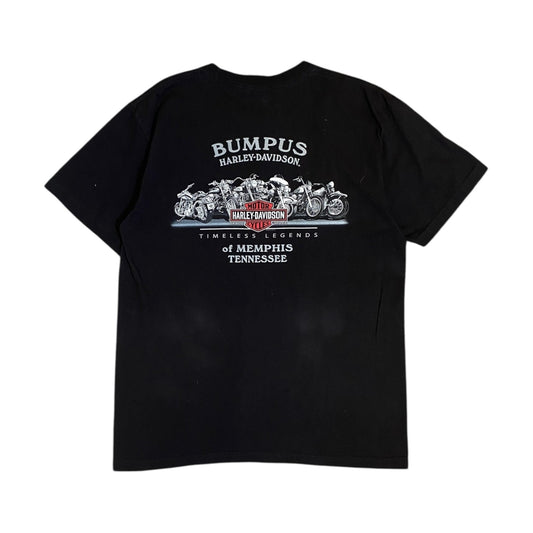 Harley Davidson Vintage Iron Bumpus Memphis Tennessee Black T-Shirt
