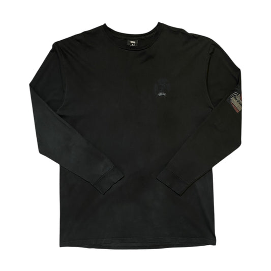 Stussy Skull & Dice Black Longsleeve T-Shirt