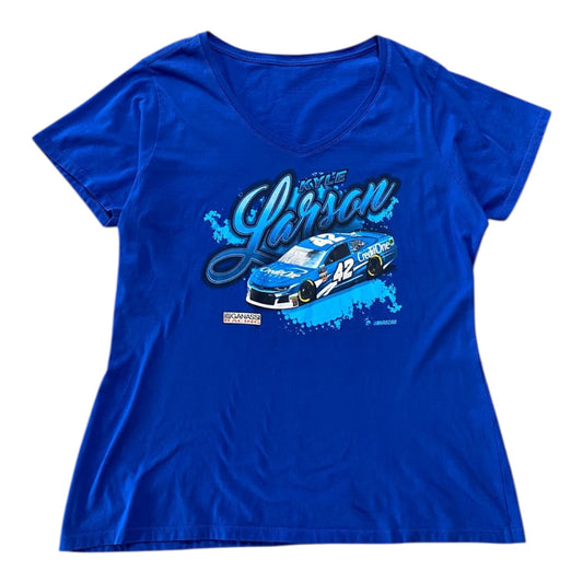 Kyle Larson Ganassi Racing Blue Wmns T-Shirt