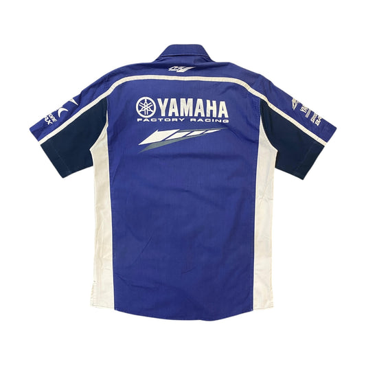 Yamaha Factory Racing Button Up T-Shirt