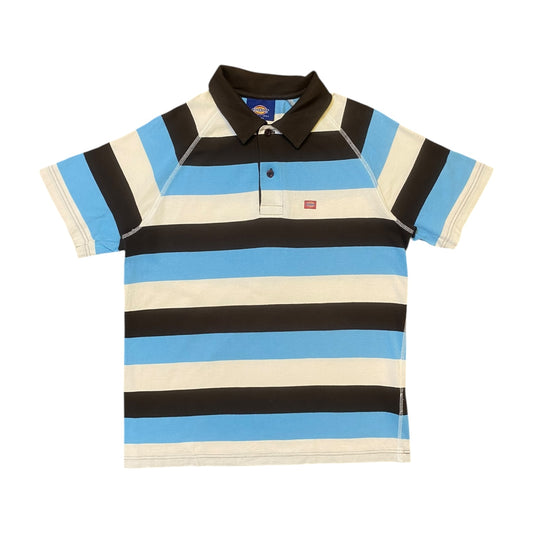 Dickies Blue/White/Black Collared Striped T-Shirt