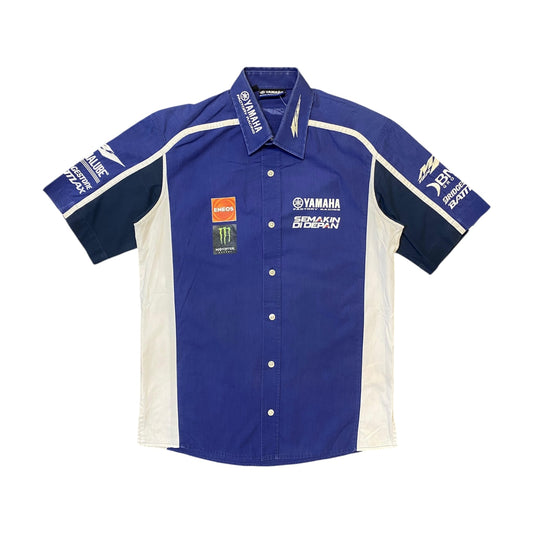 Yamaha Factory Racing Button Up T-Shirt