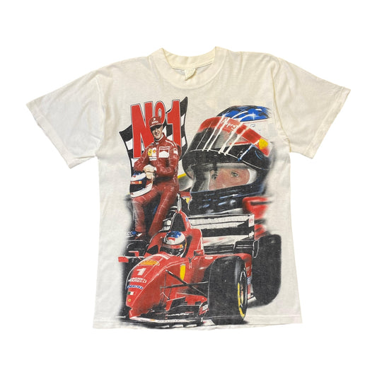Micheal Schumacher Formula 1 White T-Shirt