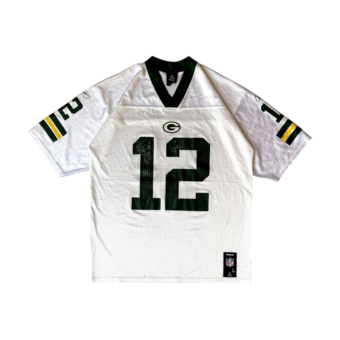 NFL Packers #12 Rodgers White Jersey