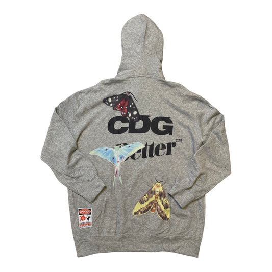 CDG Better Butterfly Grey Hoodie