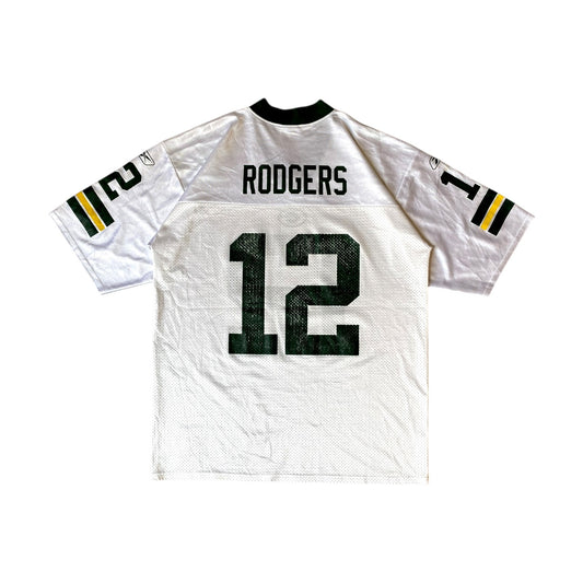 NFL Packers #12 Rodgers White Jersey