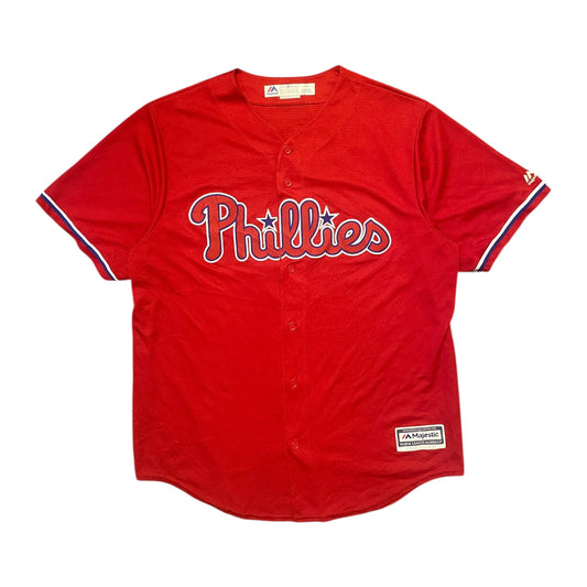 MLB Phillies #3 Harper Red Jersey