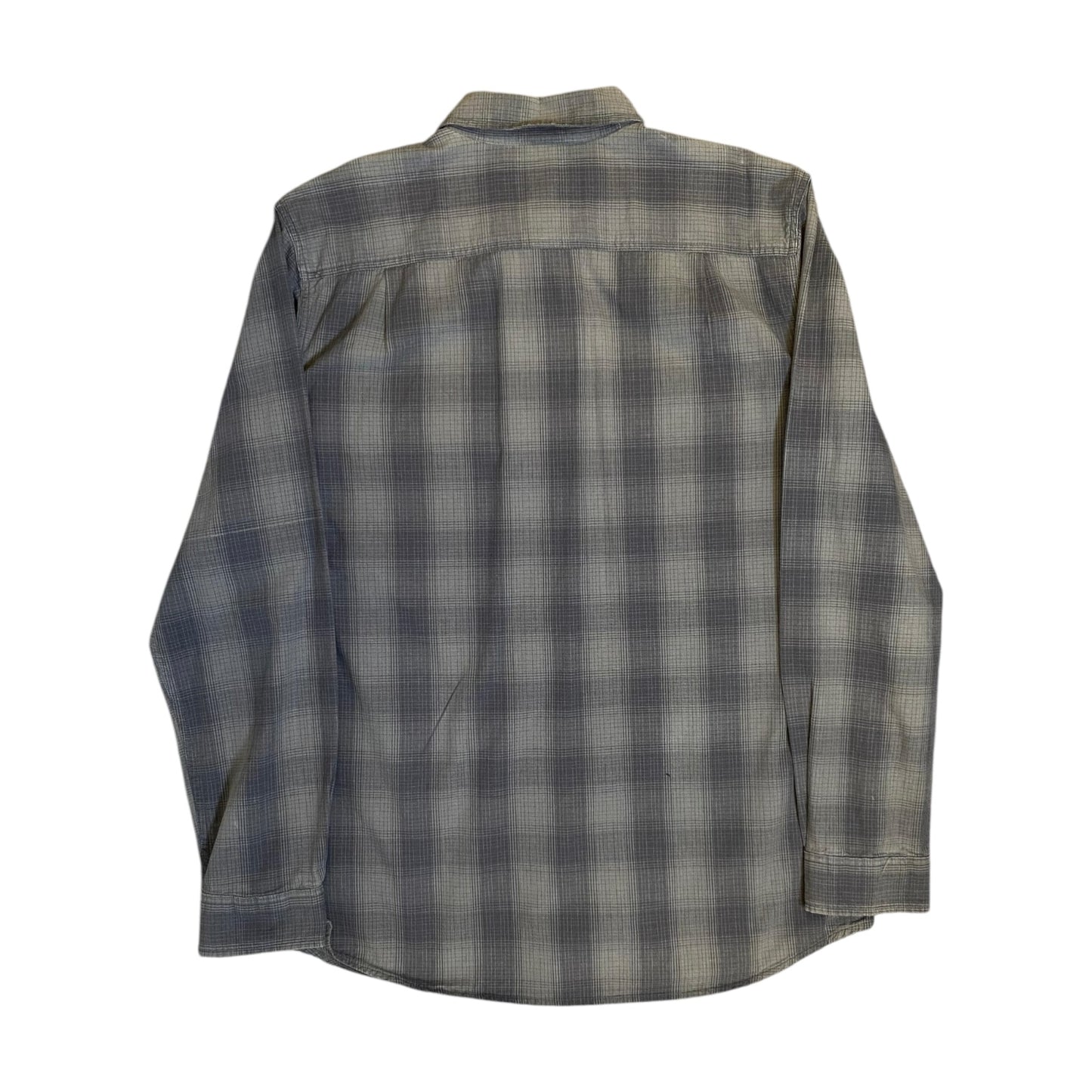 Carhartt Dark Grey Checkered Button Up Long Sleeve Shirt