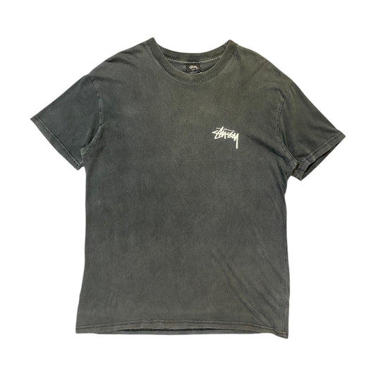 Stussy Grey Peace Sign T-Shirt