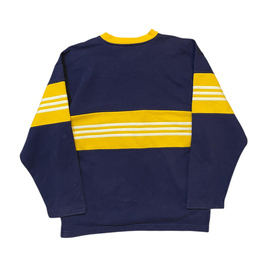 Vintage Adidas Navy/Yellow Sweater