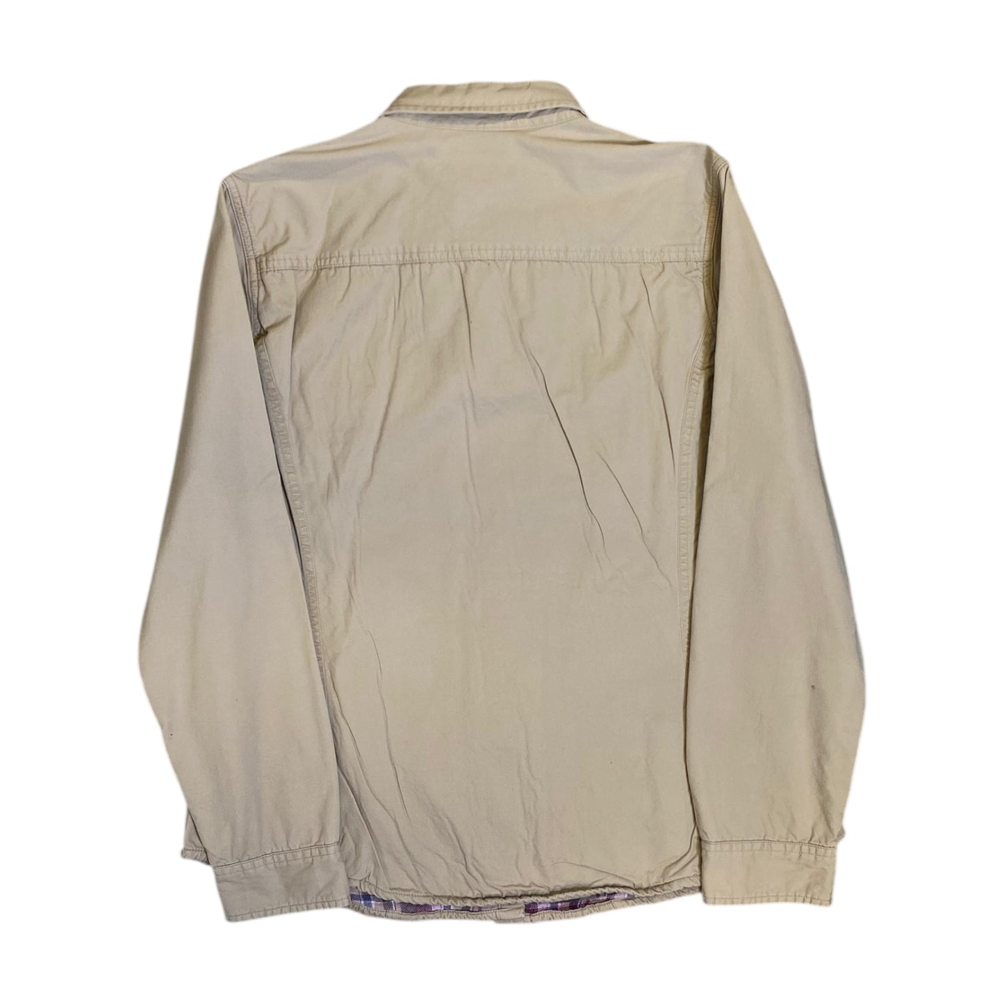 Carhartt For Women Beige Long Sleeve Button Up Shirt