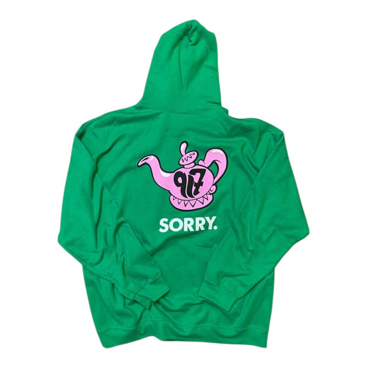 917 Sorry Green Hoodie
