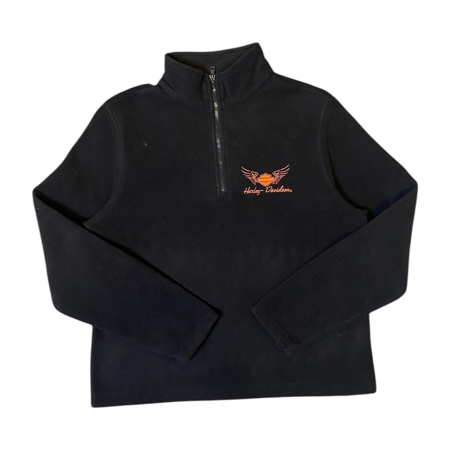 Harley Davidson Black Quarter Zip Sweater