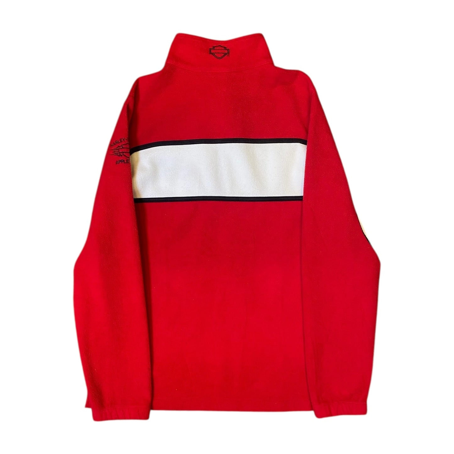 Harley Davidson Red Quarter Zip Sweater