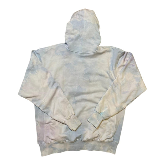 100% New Strawberry Embroidered Blue Dye Hoodie