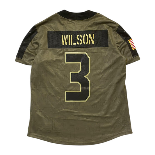NFL Seattle Seahawks Olive Green #3 Wilson Jersey