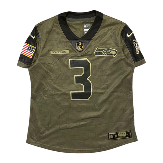 NFL Seattle Seahawks Olive Green #3 Wilson Jersey
