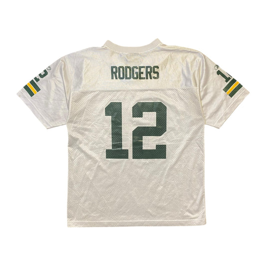 NFL Packers #12 Rodgers White Jersey