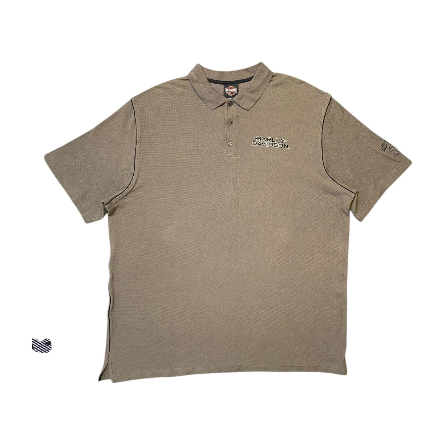 Harley Davidson Brown Collared T-Shirt