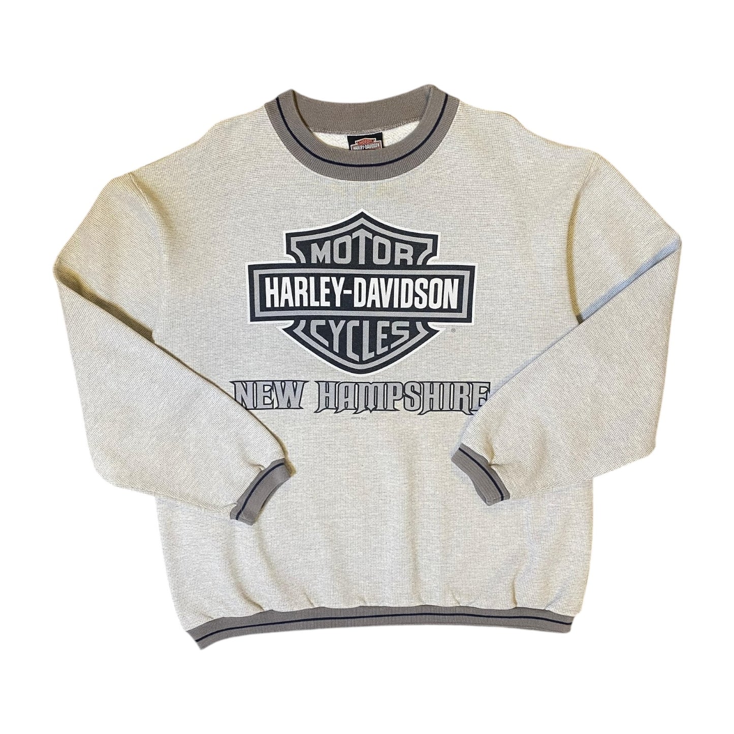 Harley Davidson Laconia New Hampshire Grey Sweater