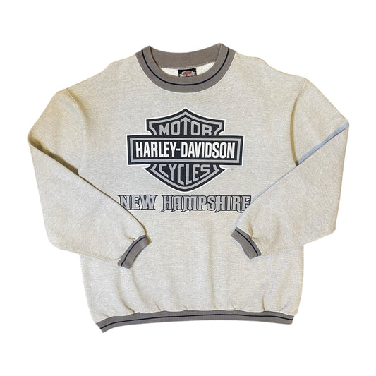 Harley Davidson Laconia New Hampshire Grey Sweater