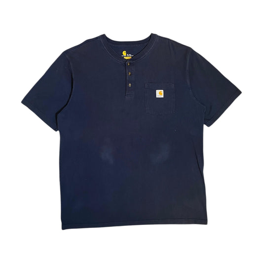 Carhartt Navy Buttoned T-Shirt