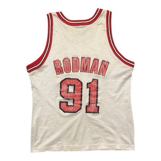 Vintage Champion NBA Bulls #91 Rodman Jersey