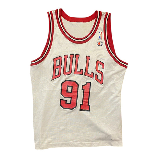 Vintage Champion NBA Bulls #91 Rodman Jersey