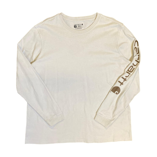 Carhartt White Long Sleeve Logo T-Shirt