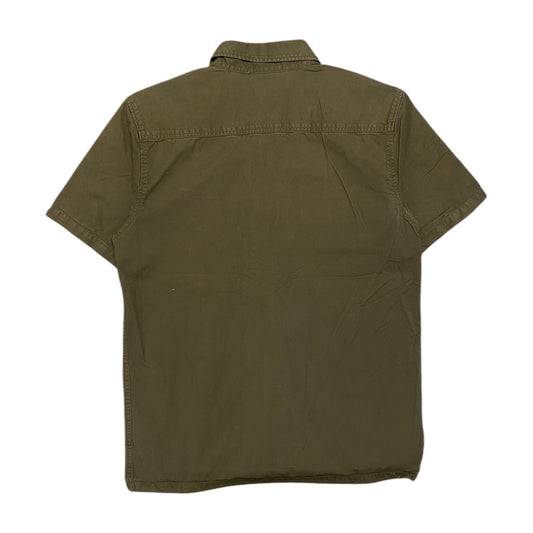 Dark Green Dickies Button Up T-Shirt
