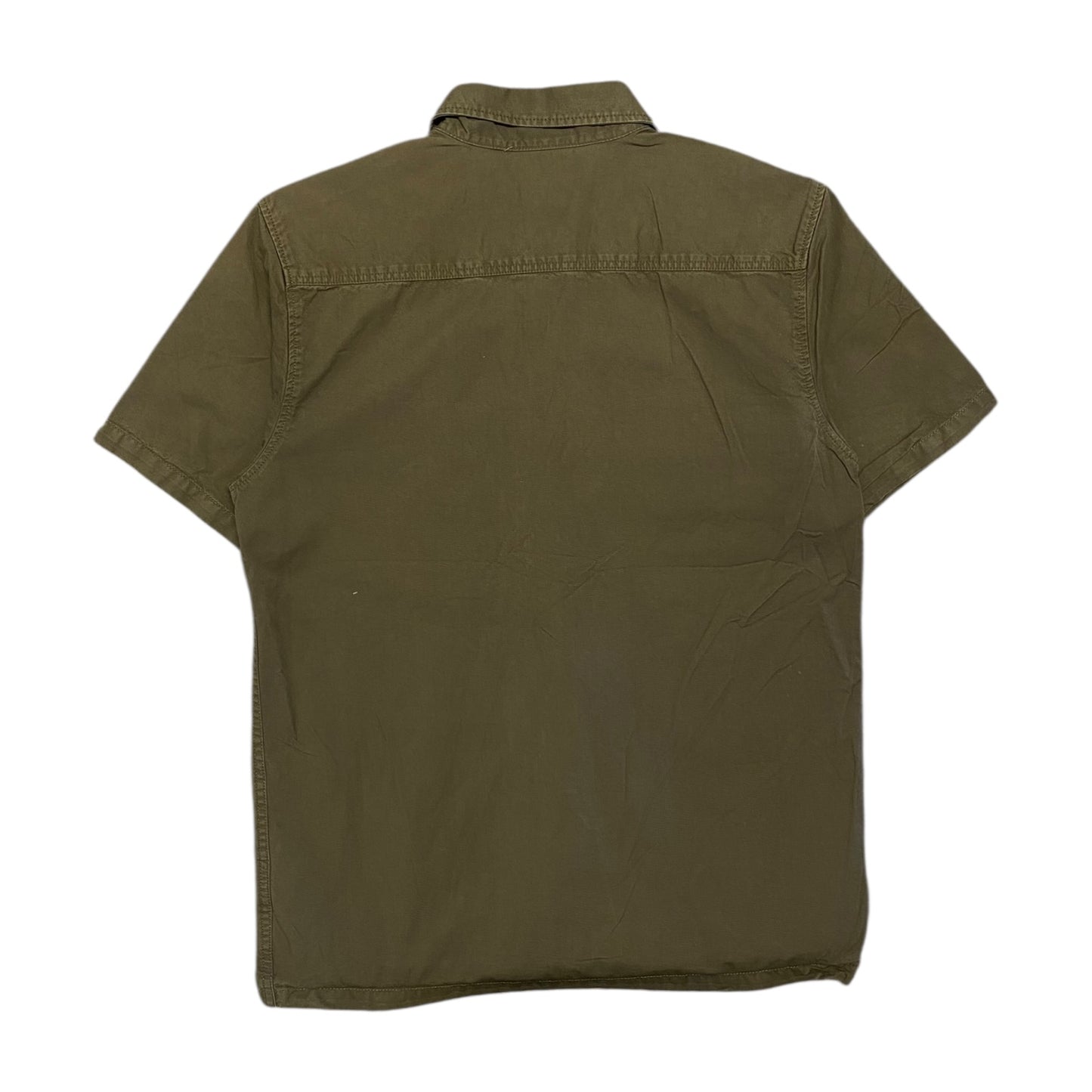 Dark Green Dickies Button Up T-Shirt
