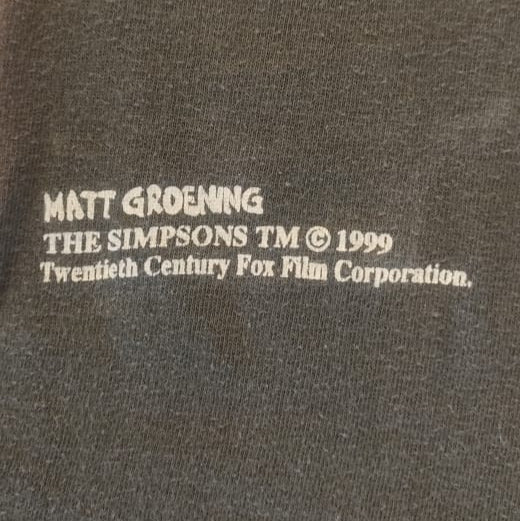 1999 The Simpsons "I Have A Family" Graphic T-Shirt