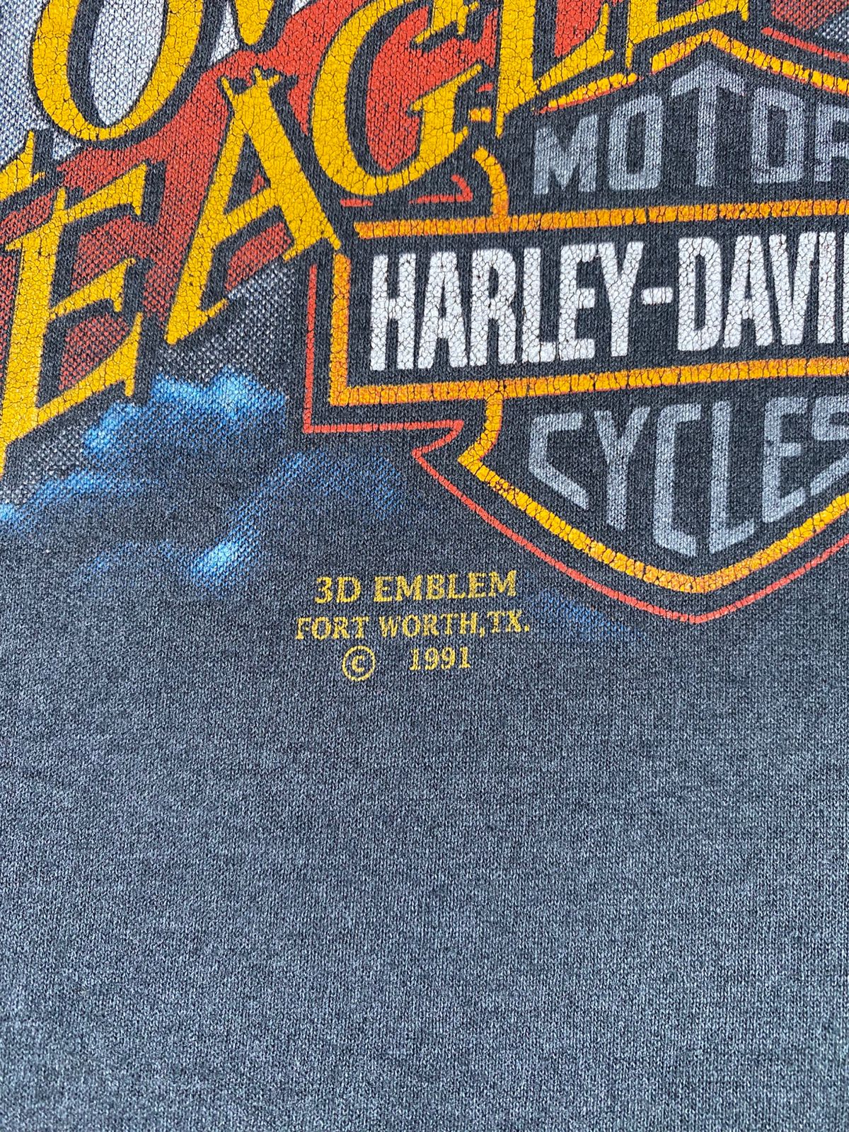 1991 Vintage Harley Davidson Follow The Eagle T-shirt