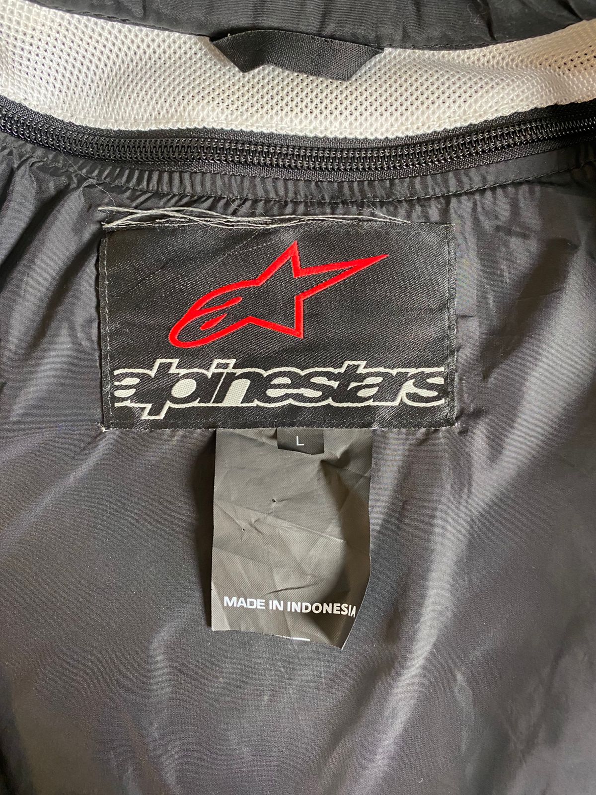 Alpinestars White/Black Motorcycle Jacket