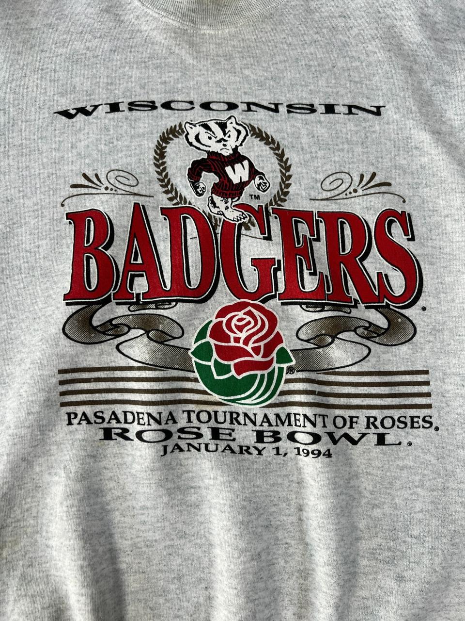 Vintage 1994 Wisconsin Badgers Rose Bowl Crewneck Sweatshirt