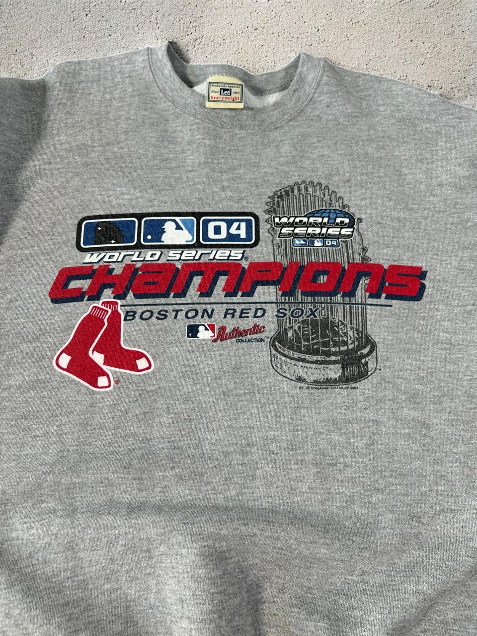 Vintage Lee Sports #2004 Boston Red Sox World Series Champions Sweatshirt
