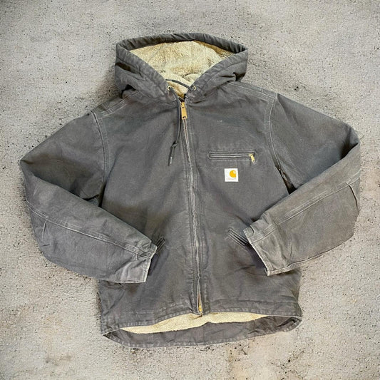 Carhartt Sherpa-Lined Hoodie Black Jacket
