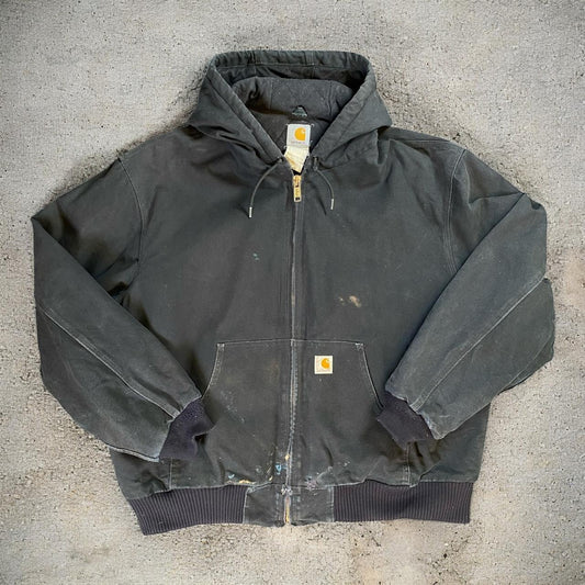 Carhartt Sherpa-Lined Black Hoodie