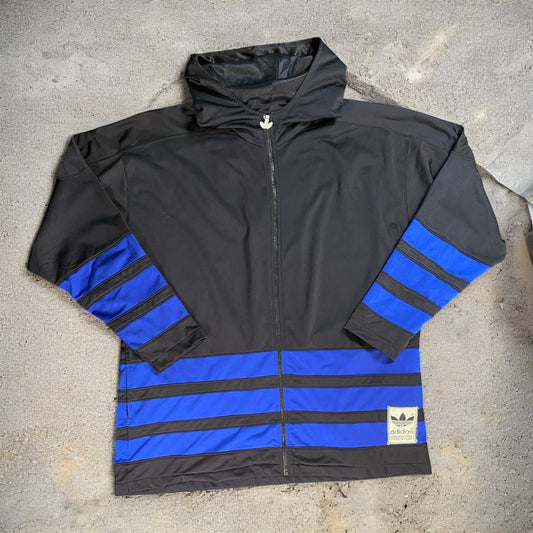 Adidas Originals Black And Blue Hoodie