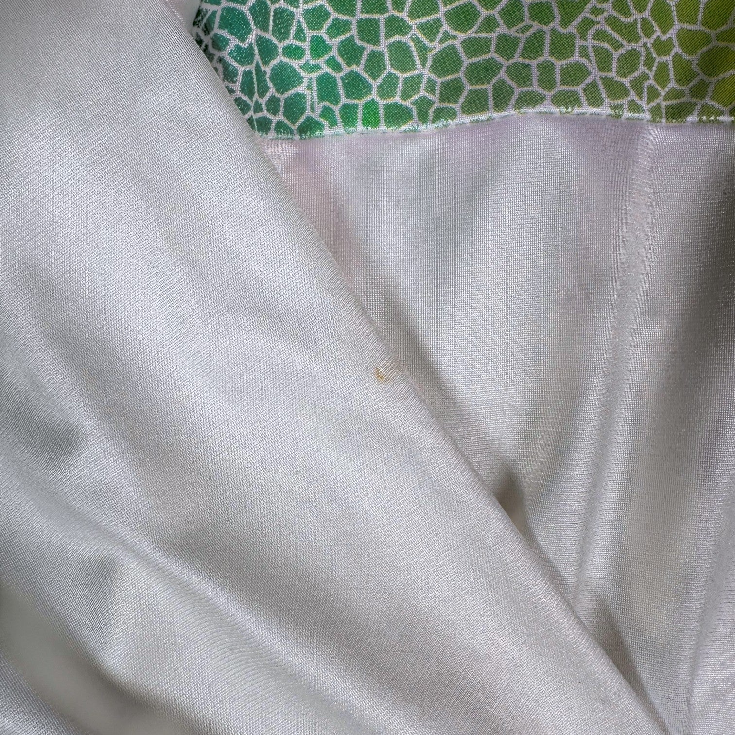 Digg It Thrift & Vintage Adidas Chile track jacket in white with green Rasta pattern detail and light stain