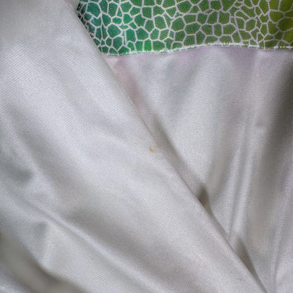 Digg It Thrift & Vintage Adidas Chile track jacket in white with green Rasta pattern detail and light stain