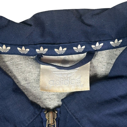 Digg It Thrift & Vintage navy Adidas coach jacket with branded inner collar trim and vintage logo label